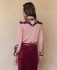 Tops | Women The Great. The Western Heritage Shirt. Dried Rose