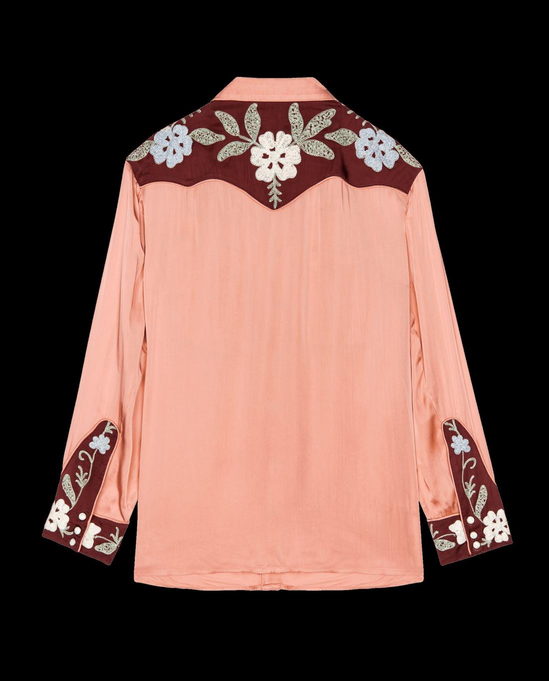 Tops | Women The Great. The Western Heritage Shirt. Dried Rose