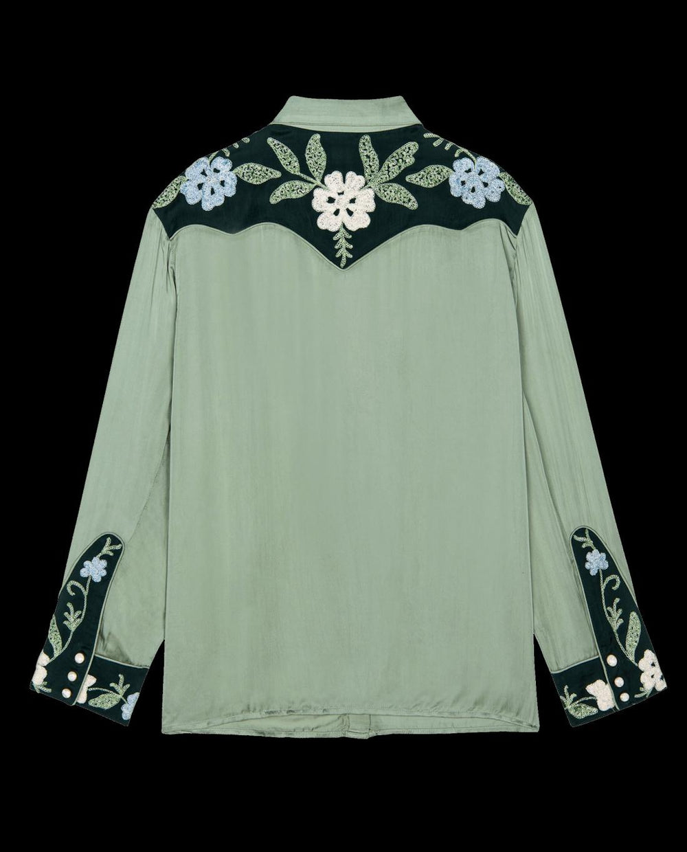 Tops | Women The Great. The Western Heritage Shirt. Dried Sage